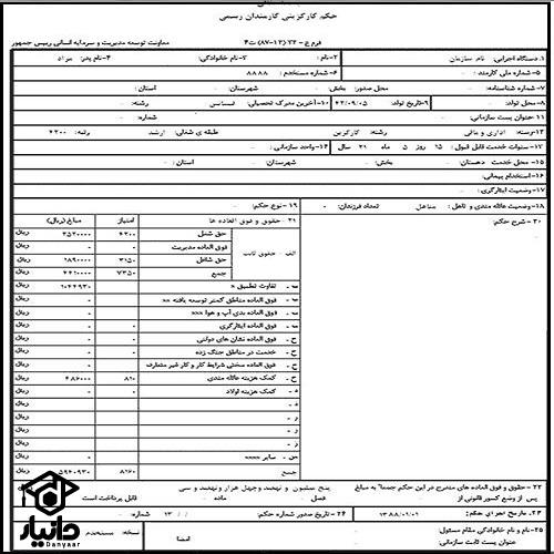 نحوه دریافت حکم کارگزینی فرهنگیان بازنشسته